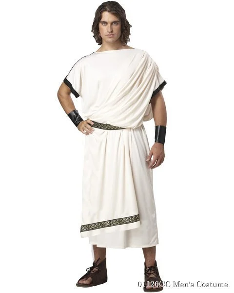Mens Deluxe Classic Toga Costume 3 Mens Deluxe Classic Toga Costume