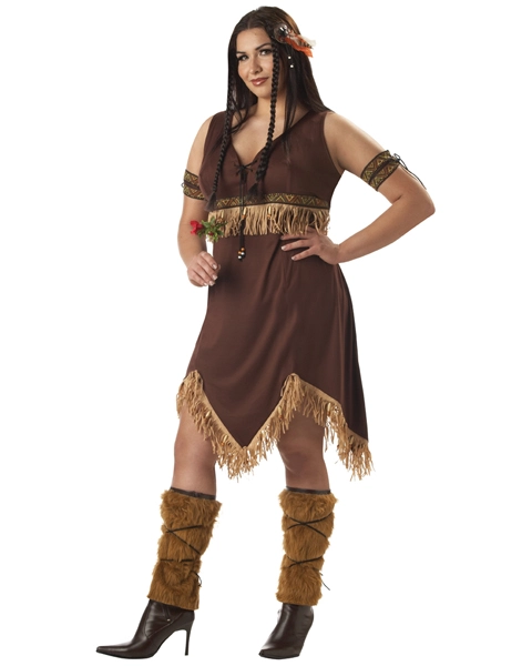 Adult Plus Size Indian Princess Costume 3 Adult Plus Size Indian Princess Costume
