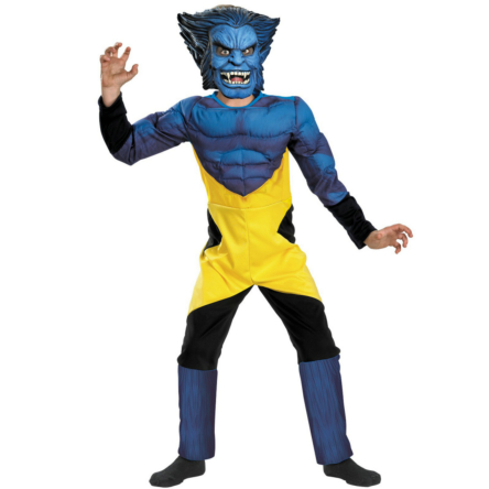 X-Men Marvel Beast Muscle Deluxe Child Costume 3 X-Men Marvel Beast Muscle Deluxe Child Costume