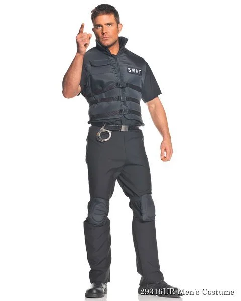 SWAT Mens Costume 3 SWAT Mens Costume