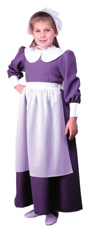 Pilgrim Girl Child Costume 3 Pilgrim Girl Child Costume
