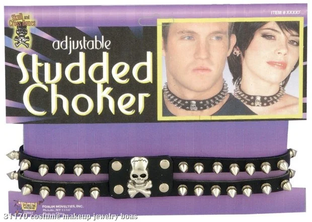 Studded Skull Choker 3 Studded Skull Choker