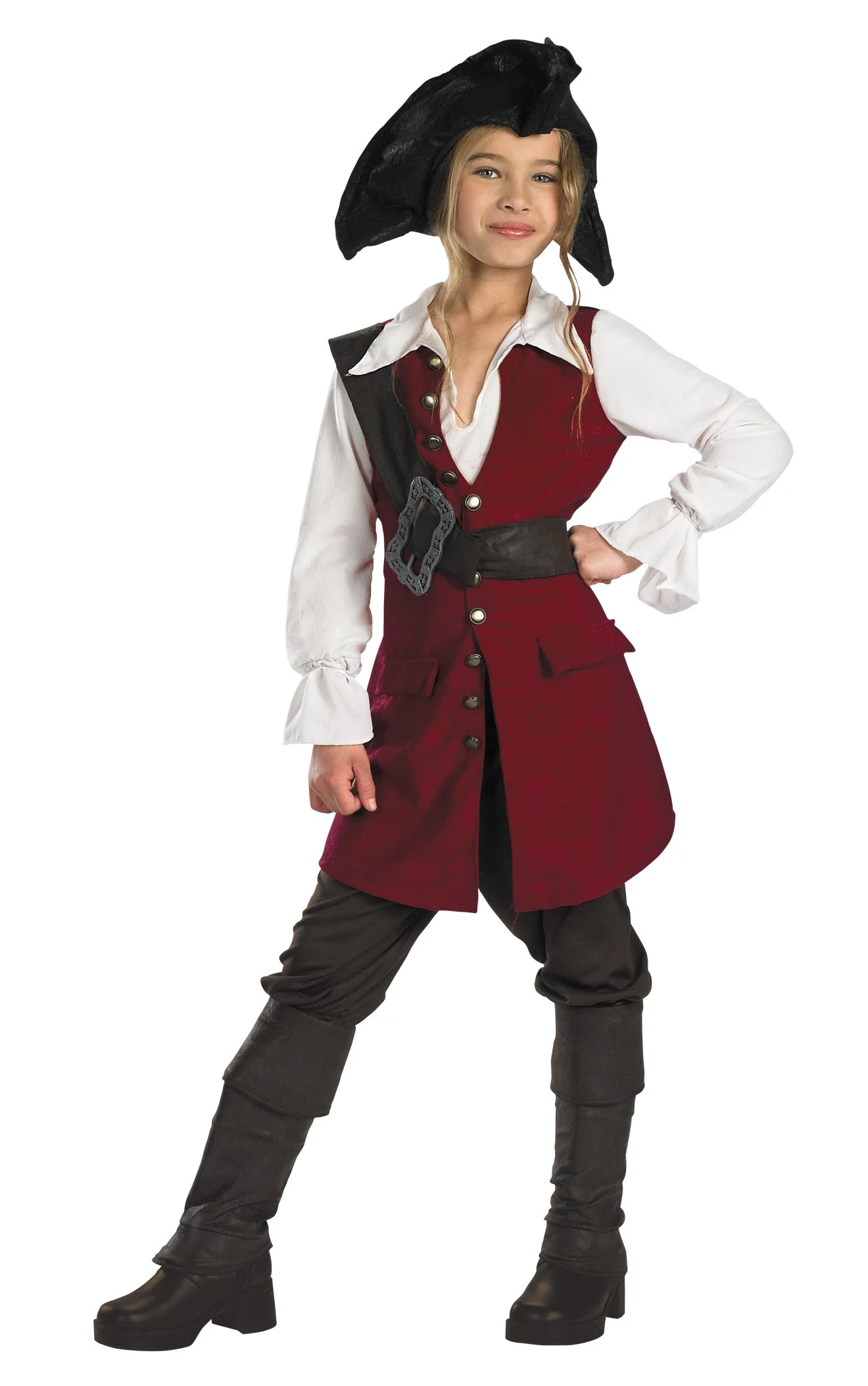 Pirates Of The Caribbean - Elizabeth Pirate Deluxe Child Costume 3 Pirates Of The Caribbean - Elizabeth Pirate Deluxe Child Costume