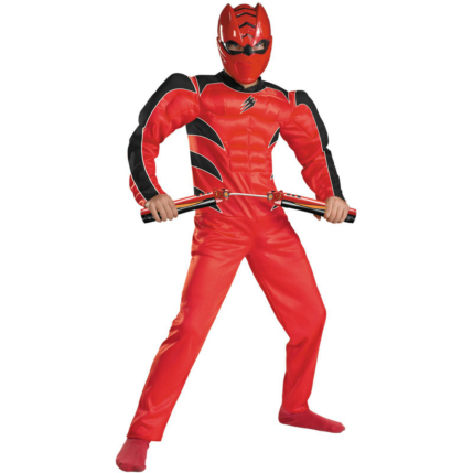 Power Rangers Jungle Fury Red Ranger Muscle Child Costume 3 Power Rangers Jungle Fury Red Ranger Muscle Child Costume