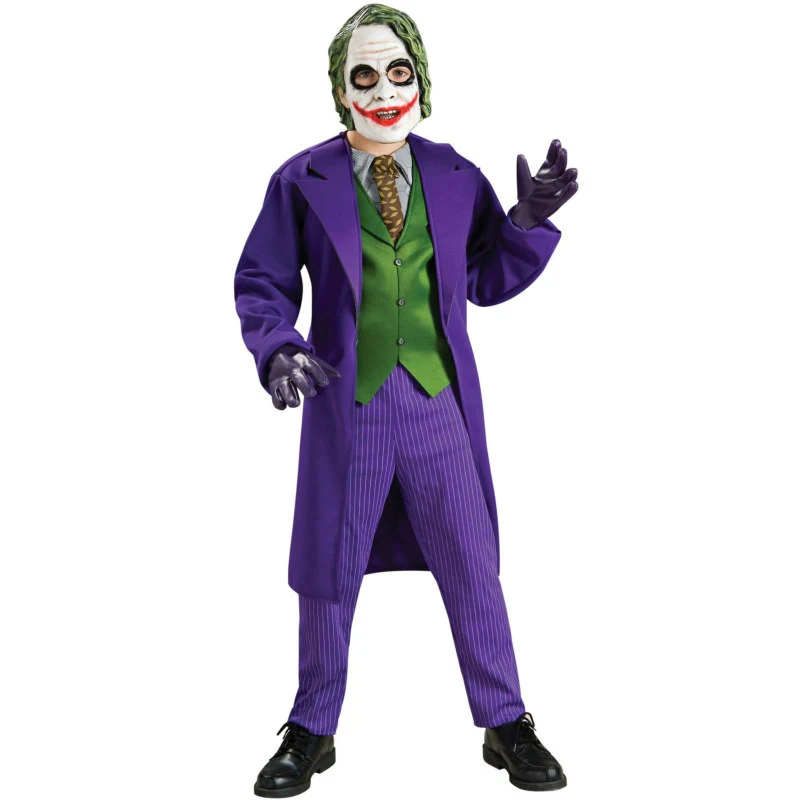 Batman Dark Knight Deluxe The Joker Child Costume 3 Batman Dark Knight Deluxe The Joker Child Costume