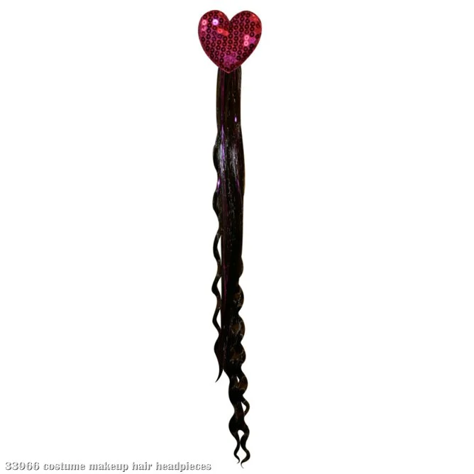 Hannah Montana Light-Up Hair Extension - Straight Hair With Hear 3 Hannah Montana Light-Up Hair Extension - Straight Hair With Hear