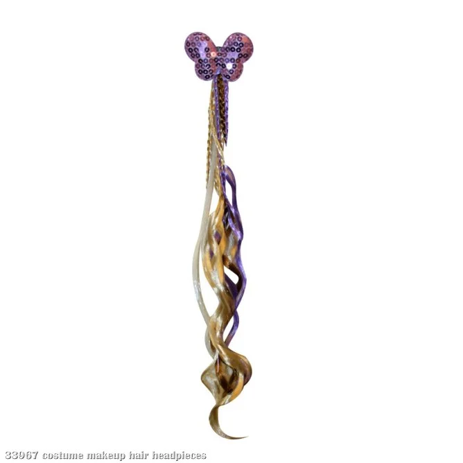 Hannah Montana Light-Up Hair Extension - Curly Hair With Butterf 3 Hannah Montana Light-Up Hair Extension - Curly Hair With Butterf