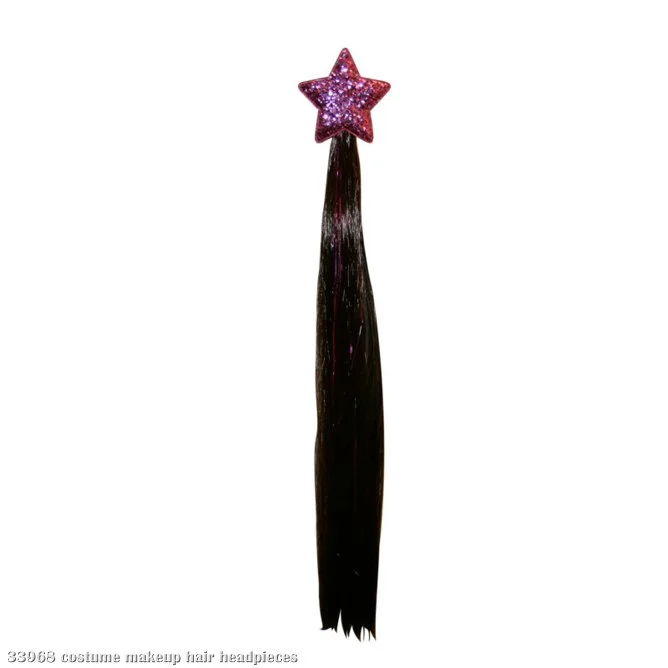 Hannah Montana Light-Up Hair Clip - Straight Hair With Star Clip 3 Hannah Montana Light-Up Hair Clip - Straight Hair With Star Clip
