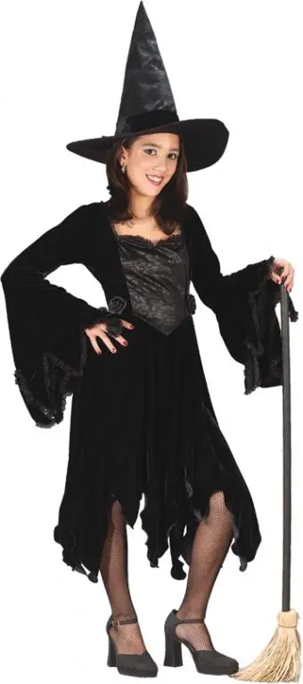 Black Rose Witch Child Costume 3 Black Rose Witch Child Costume