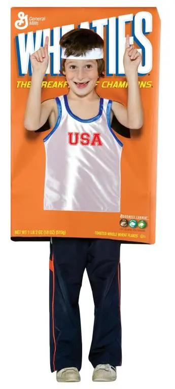 Wheaties Box Child Costume 3 Wheaties Box Child Costume