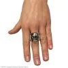 Adjustable Skull Ring With Pewter Finish 2 Adjustable Skull Ring With Pewter Finish -Mens Costumes Sales Store 34587