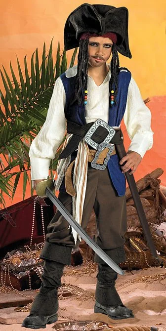 Pirates Of The Caribbean Jack Sparrow Child Costume 3 Pirates Of The Caribbean Jack Sparrow Child Costume