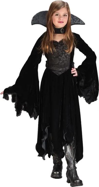 Black Rose Vampiress Child Costume 3 Black Rose Vampiress Child Costume