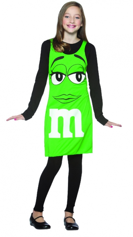 Green M&M Tank Dress Costume 3 Green M&M Tank Dress Costume