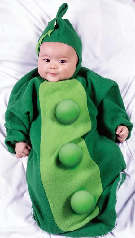 Pea Pod Bunting Infant Costume 3 Pea Pod Bunting Infant Costume