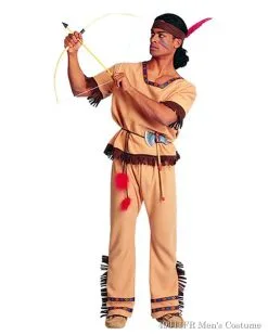 Mens Native Indian Warrior Costume