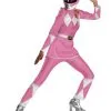 Womens Pink Deluxe Power Ranger Costume XL