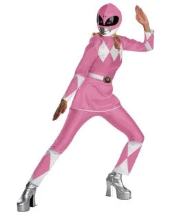 Womens Pink Deluxe Power Ranger Costume XL