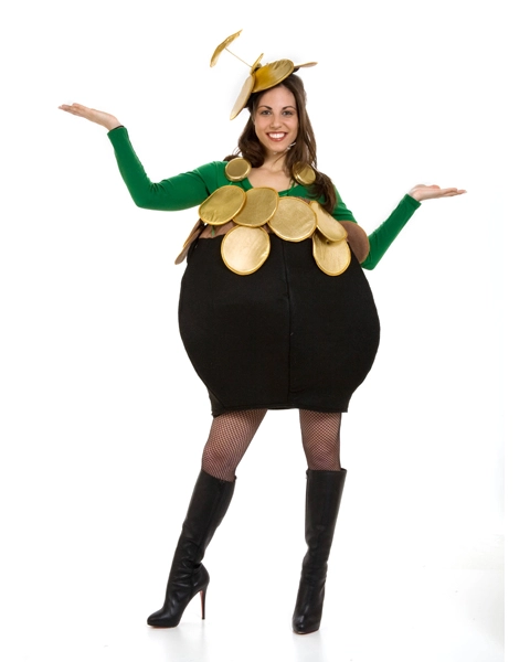 Adult Pot-O-Gold Costume 3 Adult Pot-O-Gold Costume