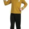 Star Trek Movie Deluxe (Gold) Shirt Child Costume -Mens Costumes Sales Store 60862