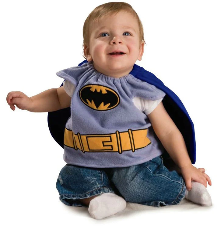 Batman Brave & Bold Batman Deluxe Bib Infant Costume 3 Batman Brave & Bold Batman Deluxe Bib Infant Costume