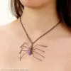 Spider Necklace (Purple) -Mens Costumes Sales Store 62148