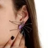 Spider Earrings (Purple) 1 Spider Earrings (Purple) -Mens Costumes Sales Store 62151