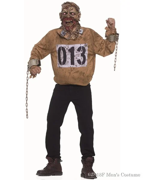 Mens Chain Gang Mask And Costume 3 Mens Chain Gang Mask And Costume