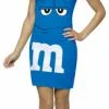 M&M Blue Tank Dress Teen Costume 1 M&M Blue Tank Dress Teen Costume -Mens Costumes Sales Store 62918