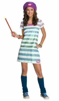 Wizards Of Waverly Place - Alex Striped Dress Child Costume