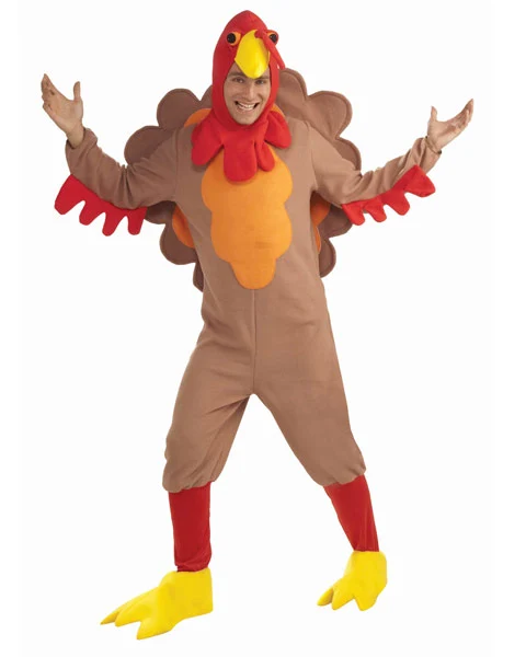 Fleece Turkey Adult Unisex Costume 3 Fleece Turkey Adult Unisex Costume