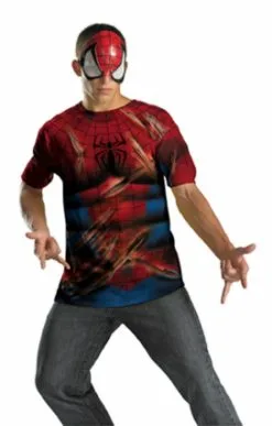 Spider-Man Mask And T-Shirt Costume Set - Tween