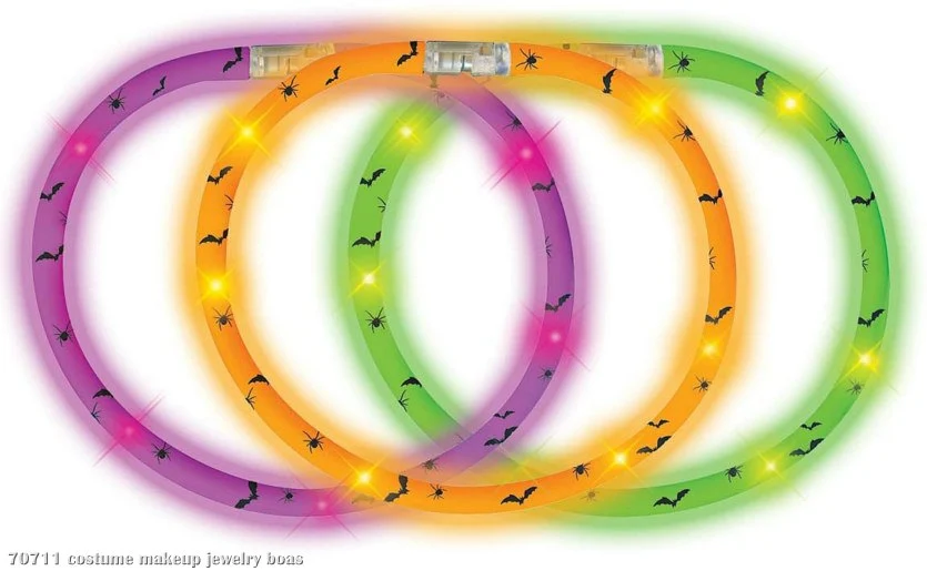 Assorted Light Up Safety Necklace (1 Count) 3 Assorted Light Up Safety Necklace (1 Count)
