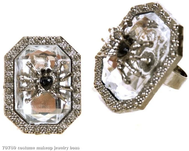 Oval Spider Gem Ring 3 Oval Spider Gem Ring