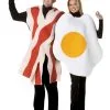 Bacon & Eggs Adult Couples Costume 2 Bacon & Eggs Adult Couples Costume -Mens Costumes Sales Store 7096