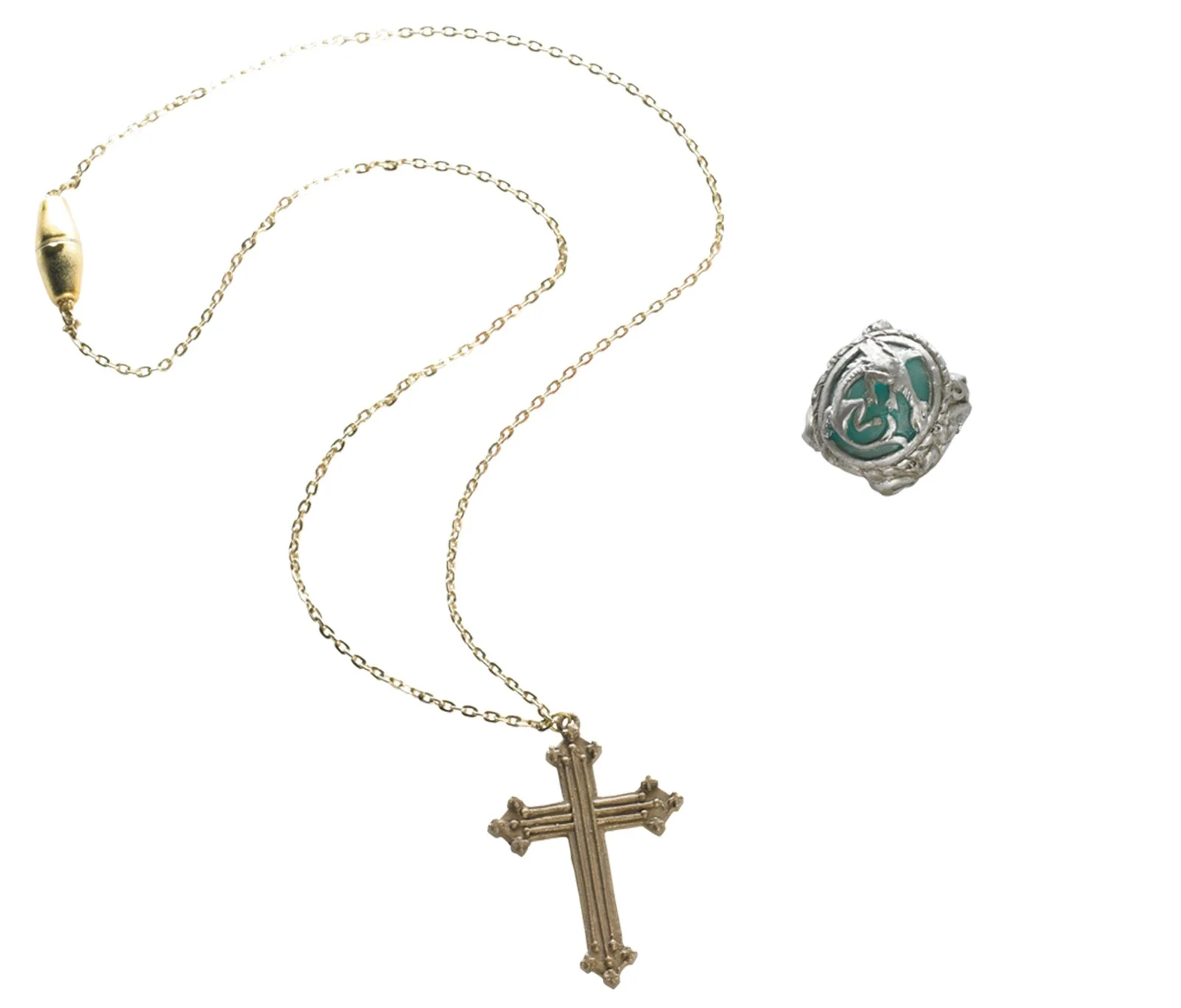 Pirates Of The Caribbean 4 On Stranger Tides - Angelica Cross Necklace And Ring 3 Pirates Of The Caribbean 4 On Stranger Tides - Angelica Cross Necklace And Ring