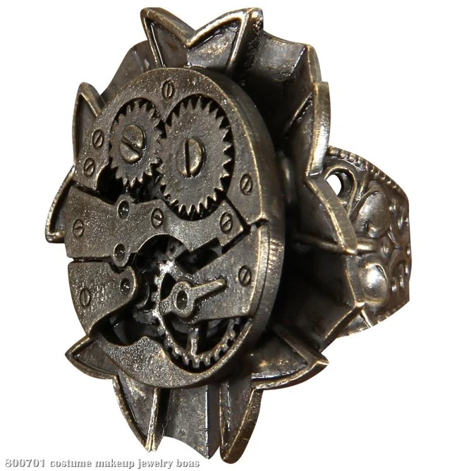 Steampunk Watch Gears Ring Adult 3 Steampunk Watch Gears Ring Adult