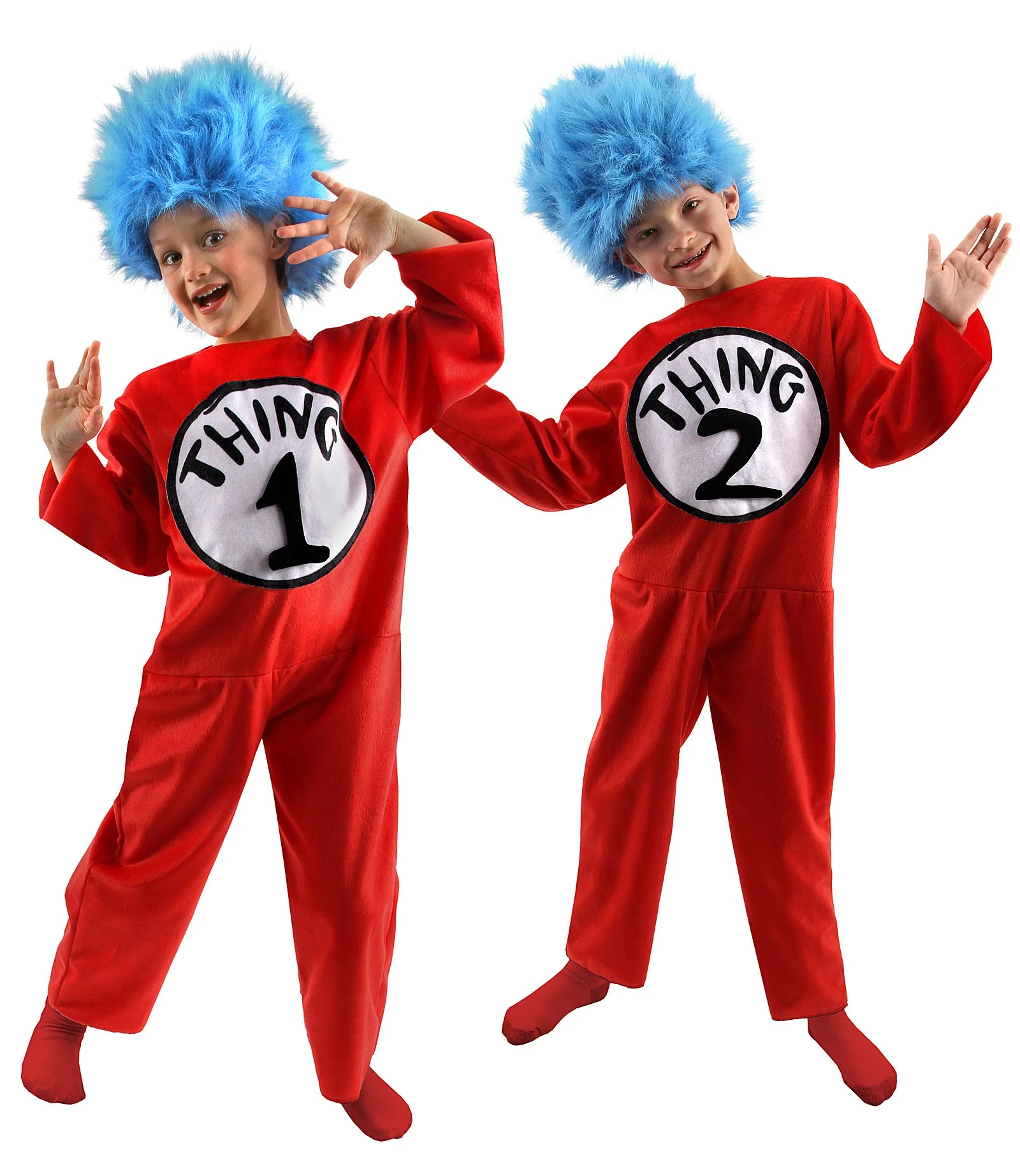 Dr. Seuss Thing 1 And 2 Child Costume 3 Dr. Seuss Thing 1 And 2 Child Costume
