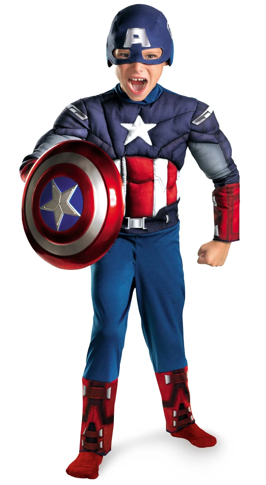 The Avengers Captain America Classic Muscle Chest Toddler Costum 3 The Avengers Captain America Classic Muscle Chest Toddler Costum