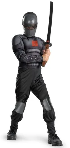 G.I. Joe Retaliation Snake Eyes Light Up Deluxe Muscle Chest Child Costume
