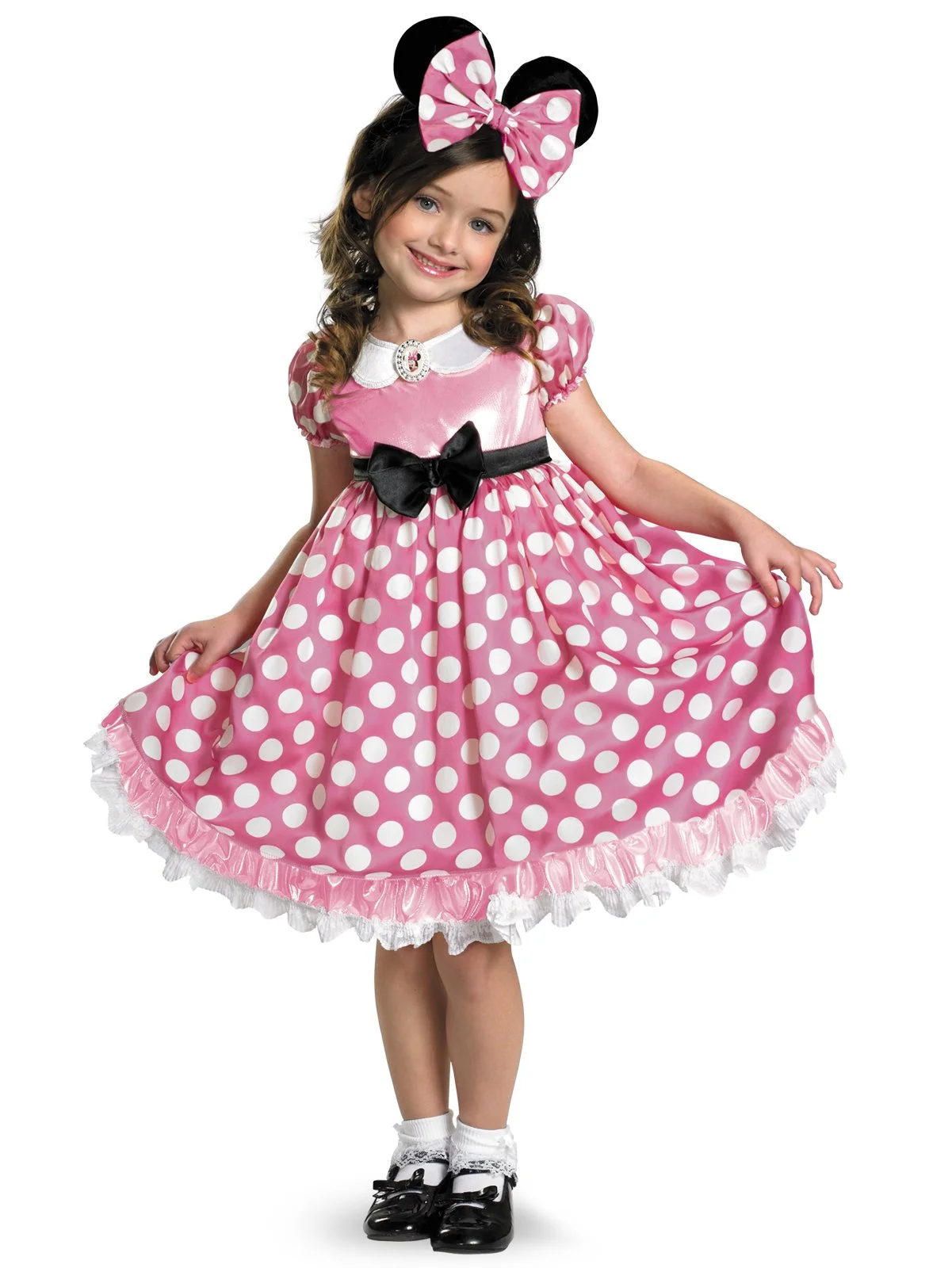 Disney Mickey Mouse Clubhouse Pink Minnie Mouse Glow In The Dark Child Costume 3 Disney Mickey Mouse Clubhouse Pink Minnie Mouse Glow In The Dark Child Costume