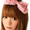 Cream Doll Heart Taffy Hair Bow Headpiece 1 Cream Doll Heart Taffy Hair Bow Headpiece -Mens Costumes Sales Store 803851