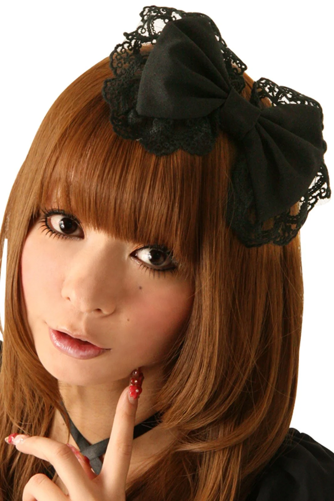Cream Doll Black Cocoa Hair Ribbon 3 Cream Doll Black Cocoa Hair Ribbon