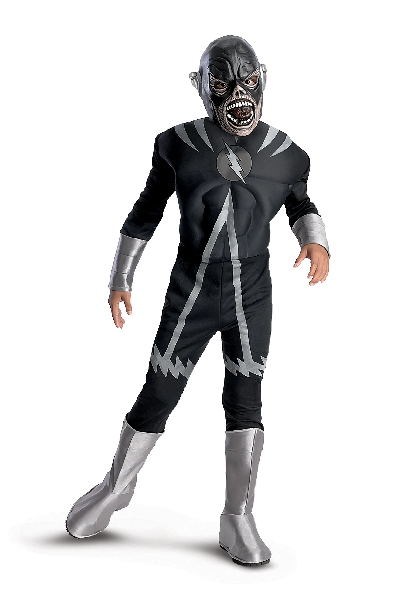 The Blackest Night Deluxe Zombie Flash Child Costume 3 The Blackest Night Deluxe Zombie Flash Child Costume