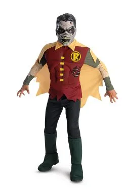 The Blackest Night Deluxe Zombie Robin Child Costume