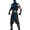 Deluxe Mortal Kombat Subzero Mens Costume 1 Deluxe Mortal Kombat Subzero Mens Costume -Mens Costumes Sales Store 880287R
