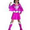 Pink Supergirl Costume For Girl