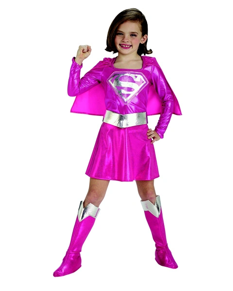 Pink Supergirl Costume For Girl 3 Pink Supergirl Costume For Girl