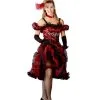 Cancan Girl Red Womens Costume 2 Cancan Girl Red Womens Costume -Mens Costumes Sales Store 90947RR