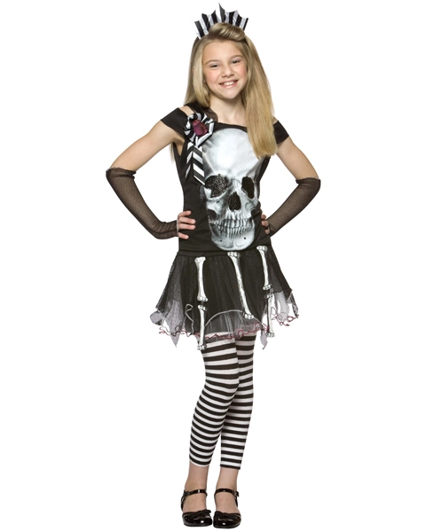 Child Skull Face Costume 3 Child Skull Face Costume